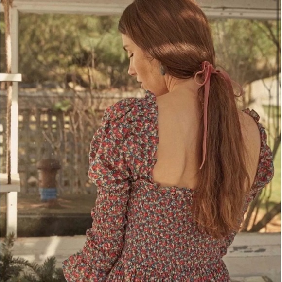 DOEN Bijou Dress in Roseraie Floral Print XS - Picture 3 of 8